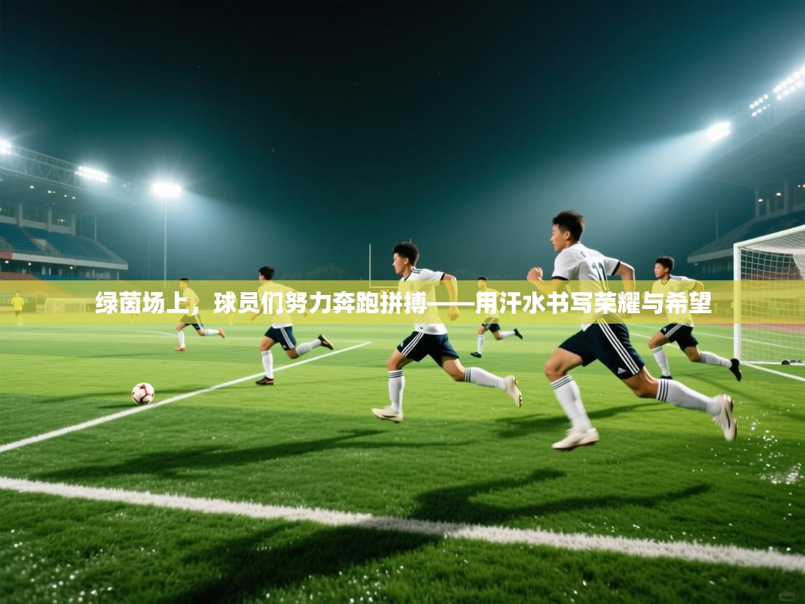 绿茵场上，球员们努力奔跑拼搏——用汗水书写荣耀与希望